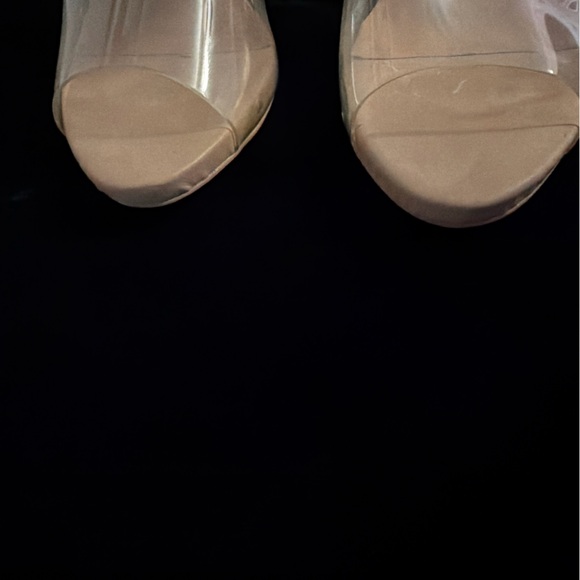 Dsquared2 Blue Crystal Stoned Heels with Metal Lock Embellish on Ankle Strap - Picture 4 of 16